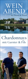 Produktfoto:  „Elegante Chardonnays aus Chablis von Garnier & Fils“ mit Winzer Jérôme Garnier | Weinabend 2026