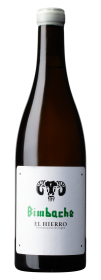 Produktfoto: Flasche Bimbache El Hierro 2022 Wein mit weißem Etikett und schwarzem Logo.