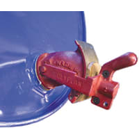 Cast metal discharge tap