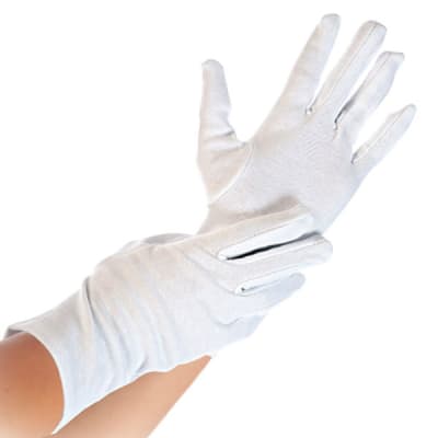Cotton gloves BLANC