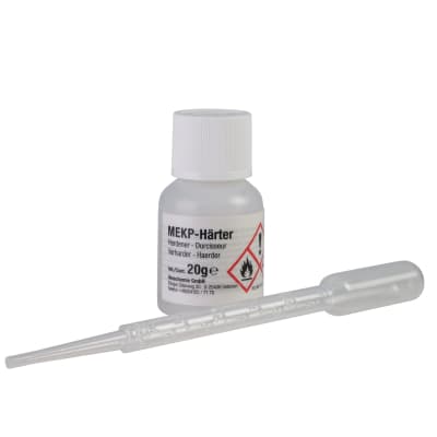 MEKP hardener, bottle/ 20 g (incl. dosing pipette 3 ml)