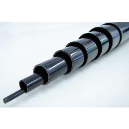 Fibreglass Telescopic Pole (black) 9.8 m