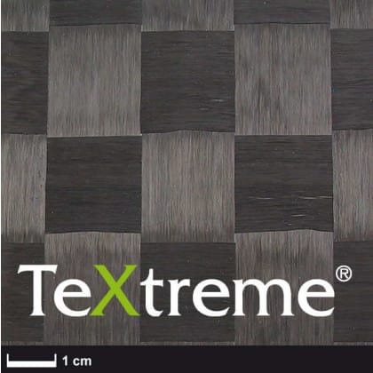 TeXtreme® Kohlegewebe 80 g/m² (Leinwand, HT) 100 cm, Rolle/ 5 m
