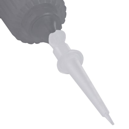 Fine drop nozzle for instant adhesive