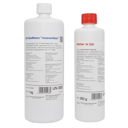 Epoxid-Gießharz WASSERKLAR + Härter W 300