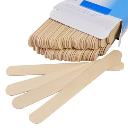 Wooden mouth spatulas (150 x 18 x 1.5 mm), 100 pcs
