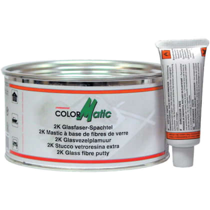 Colormatic 2K Glass fibre putty grey-green, 1.6 kg