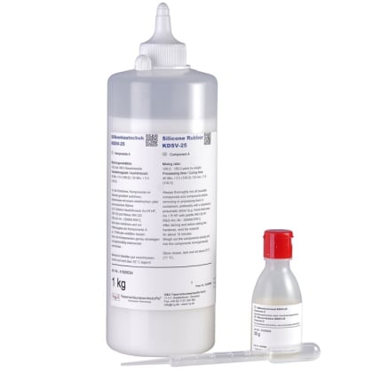 Silikonkautschuk KDSV-25 WEIß (Packungen A + B)