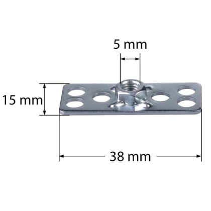 Composite Sechskantmutter MS F1 (S 38 x 15 / M5)