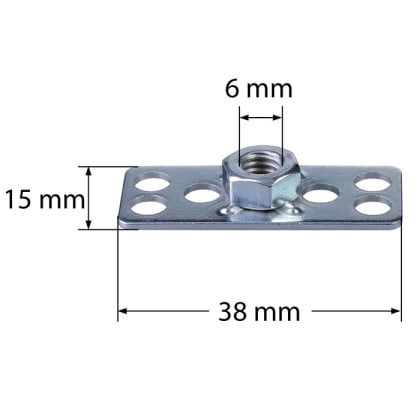 Composite Sechskantmutter MS F1 (S 38 x 15 / M6)