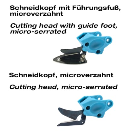 Schneidköpfe (verzahnt) für BLUE SHARK Cutter