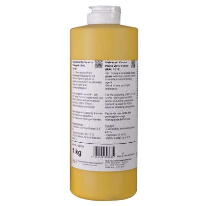 Universal Epoxy Colour Paste Zinc yellow, squeeze bottle/ 1 kg 