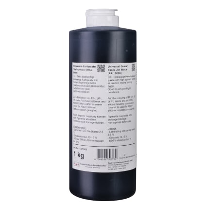 Universal-Epoxid-Farbpaste tiefschwarz, Quetschflasche/ 1 kg