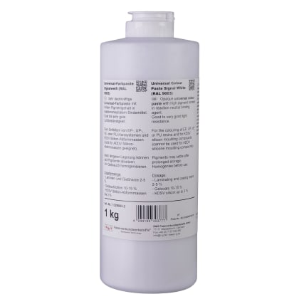 Universal-Epoxid-Farbpaste signalweiß (RAL 9003) Quetschflasche/ 1 kg