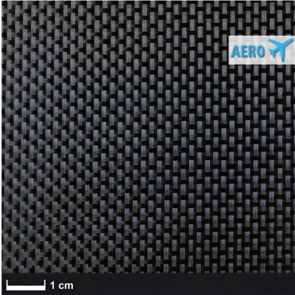 Kohlegewebe 68 g/m² (Aero, Leinwand) 100 cm, Rolle/ 2 m