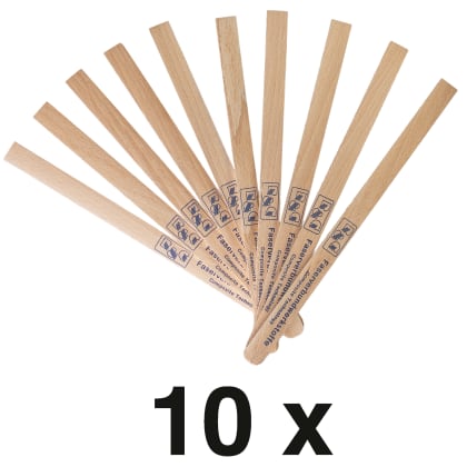 Wooden mixing spatula (250 x 15 x 3 mm) pack/ 10 pcs.