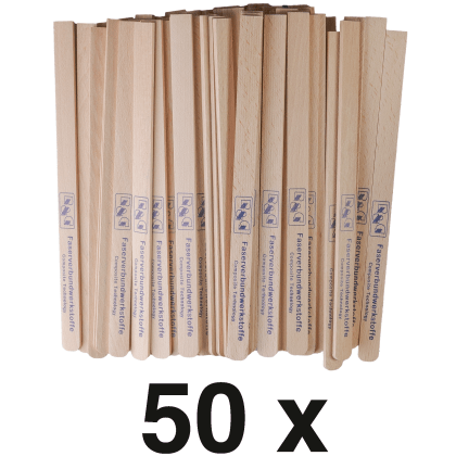 Wooden mixing spatula (250 x 15 x 3 mm) pack/ 50 pcs.
