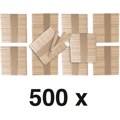 Wooden mixing spatula (93 x 10 x 2 mm), pack/ 500 pcs