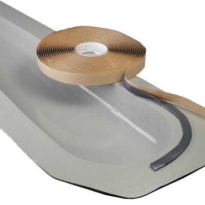 Vacuum sealing tape CHARCOAL GREY, 3.2 x 12.7 mm x 7.6 m (up to 204 °C)