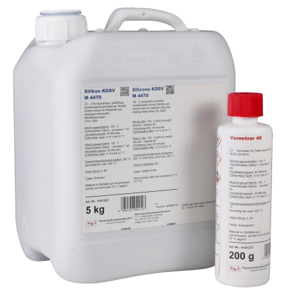 Silicone rubber KDSV M 4470 + Catalyst 40, REDDISH BROWN, kit/ 5.2 kg