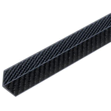 CARBON-Winkel L-Profil aus Carbon-Laminat (20 x 20 x 1,0) x 1000 mm