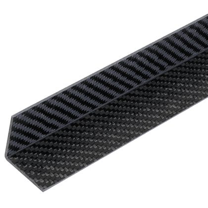 CARBON-Winkel L-Profil aus Carbon-Laminat (30 x 30 x 1,5) x 1000 mm