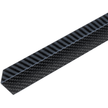 CARBON-Winkel L-Profil aus Carbon-Laminat (20 x 20 x 0,5) x 1000 mm