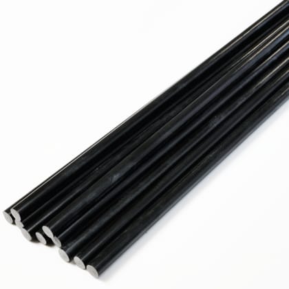 Glasfaser-Rundstab, SCHWARZ (Ø 6,0) x 1500 mm, PKG/ 10 St.