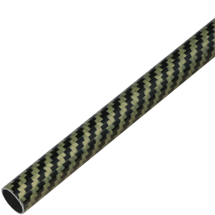 K/A-Aramid-Carbon-Rundrohr, 3k-LW (Ø 16 x 14) x 2000 mm