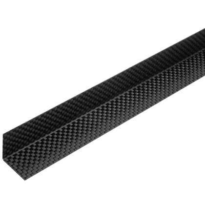 CARBON-Winkel L-Profil aus Carbon-Laminat (20 x 20 x 1,0) x 1000 mm