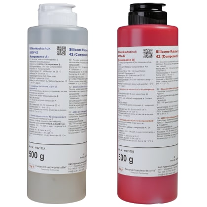 Silikonkautschuk ADDV-42 ROT, Packung/ 1 kg