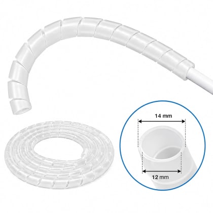Spiral tubing (12/14 mm, PE) roll/ 20 m