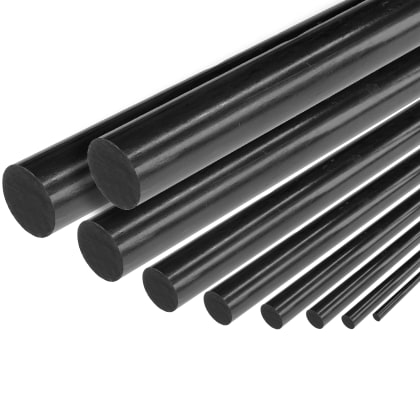 CARBON CFK-Rundstäbe pultrudiert (Ø 10,0) x 1000 mm (DPP™)