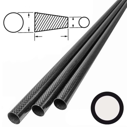 CARBON fibre tubes (tapered/conical)