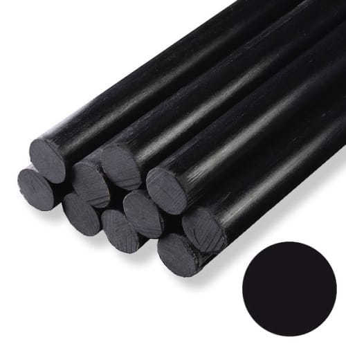 Glass fibre rods BLACK GFRP (round) 