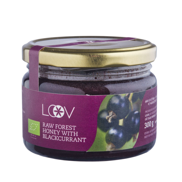 Produktfoto: Roher Wald-Honig mit Schwarze Johannisbeere