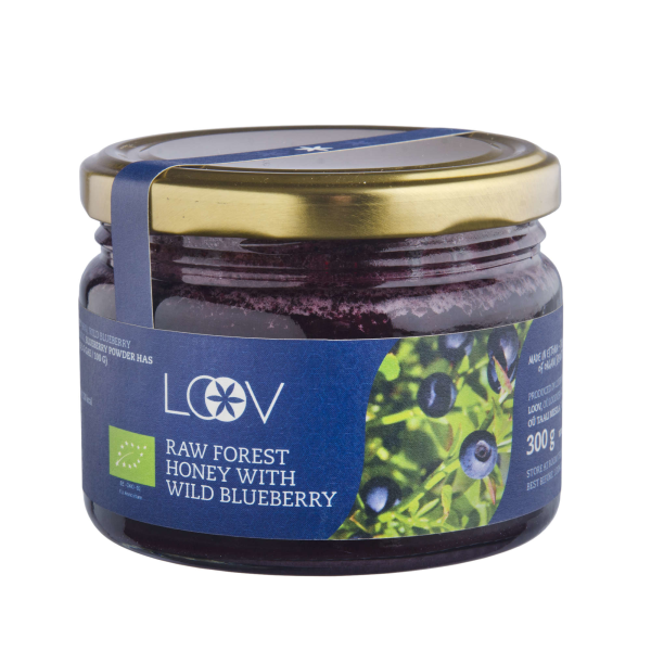 Produktfoto: Roher Wald-Honig mit Wilder Blaubeere