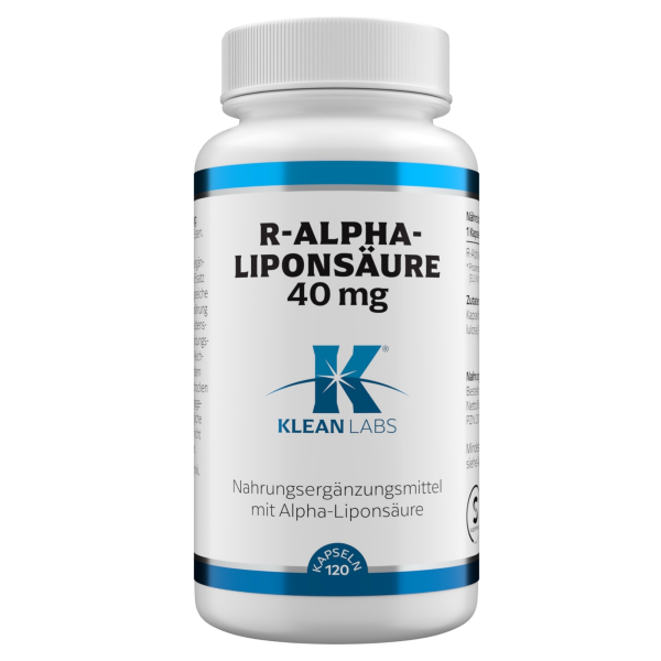 Produktfoto: R-Alpha-Liponsäure 40 mg KLEAN LABS