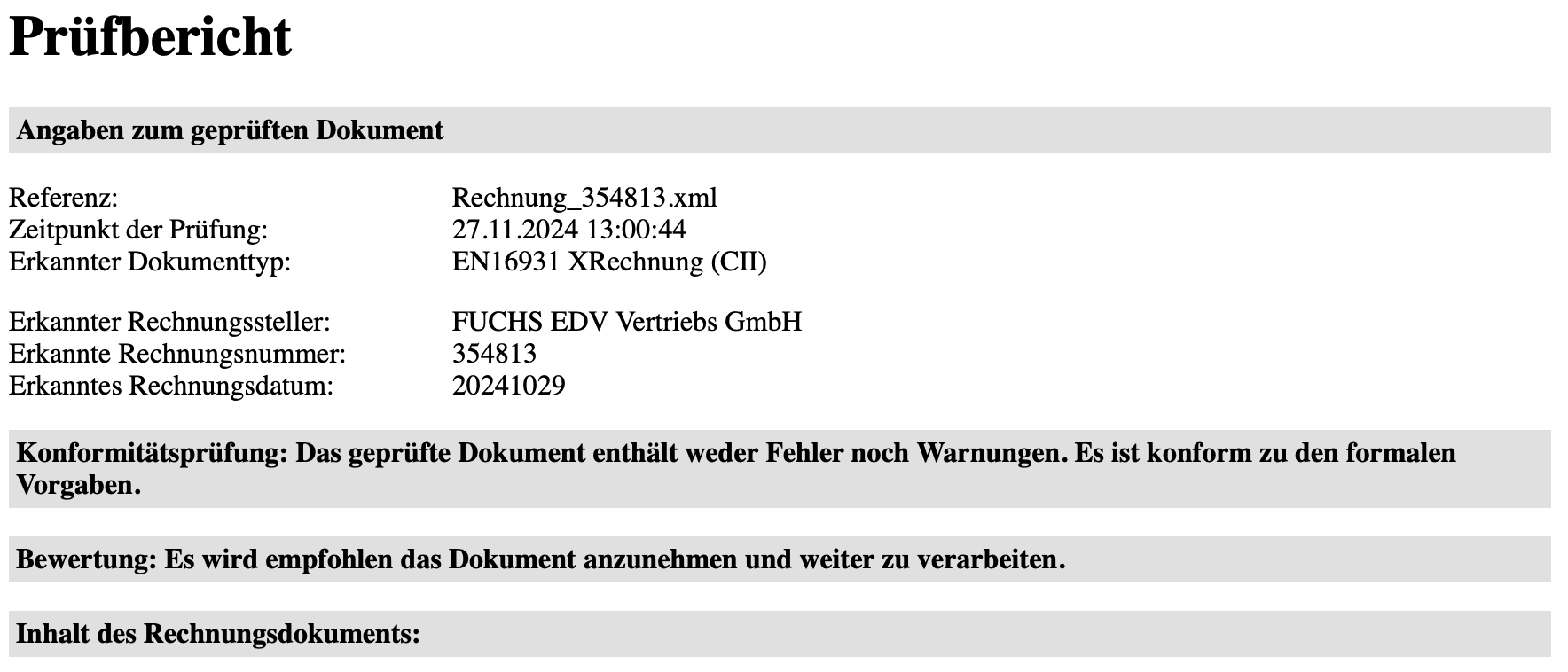 KoSIT Validator | deLUXE-ERP