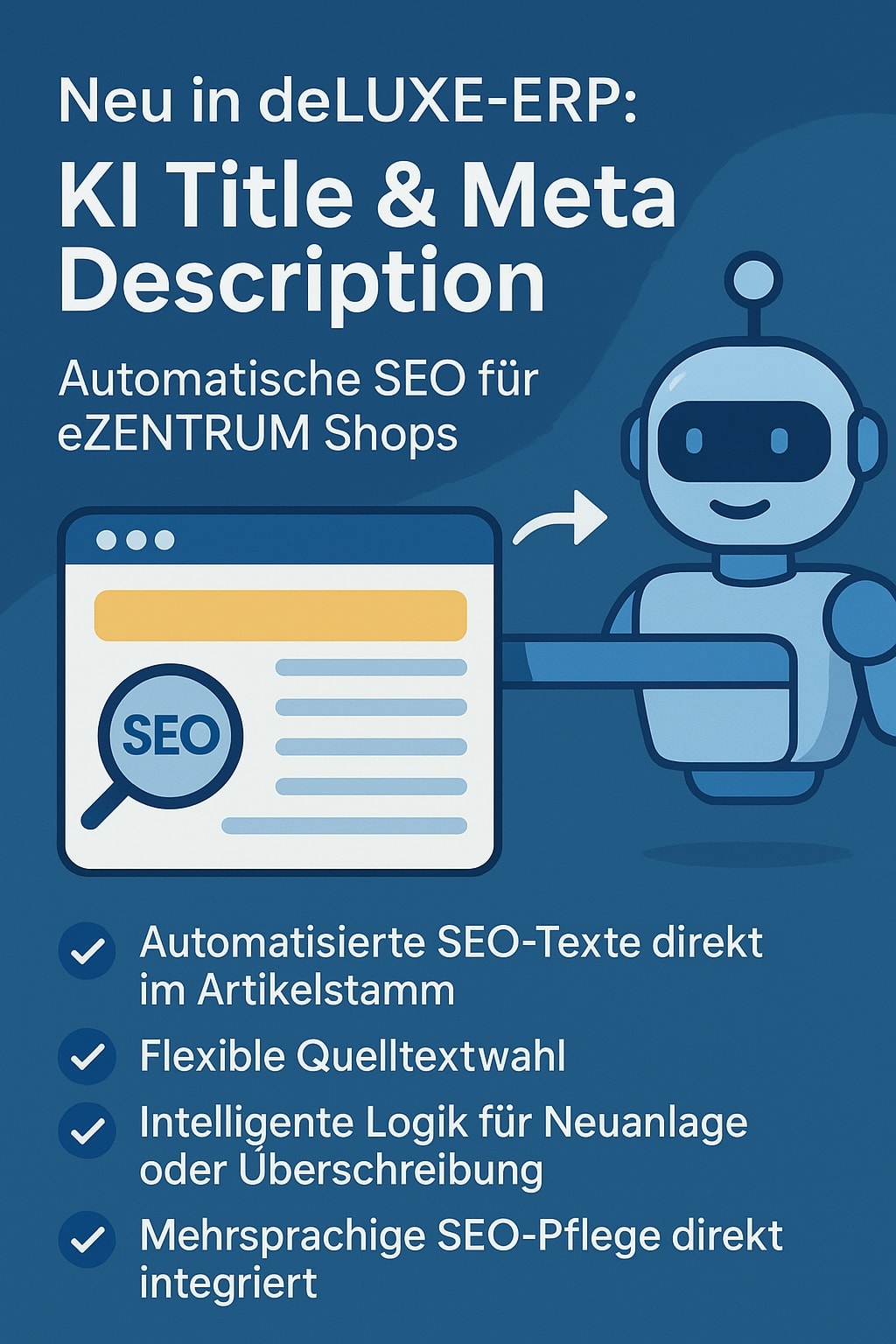 SEO-Titel & Meta Descriptions | deLUXE-ERP