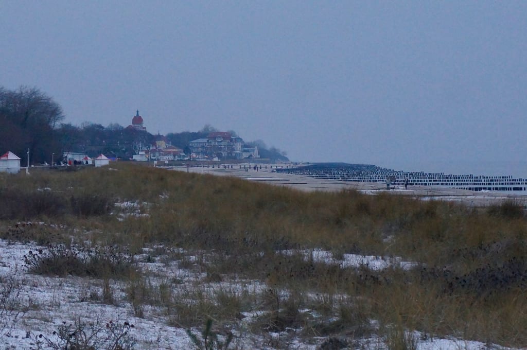 Kühlungsborn Strand Winter Ostseestrand in Kühlungsborn im Winter