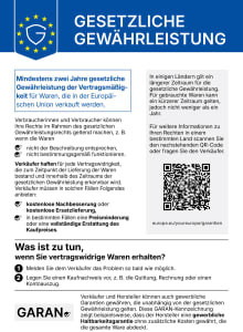 EU-Gewährleistungslabel | deLUE-ERP