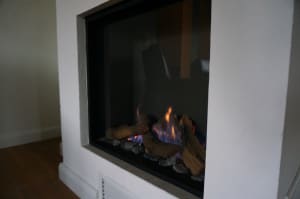 Gaskamin in der Villa Löwenstein