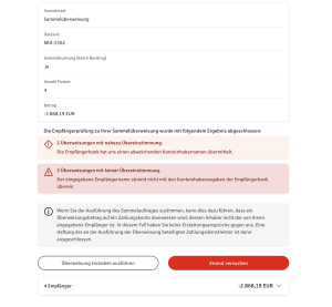 Empfängerüberprüfung