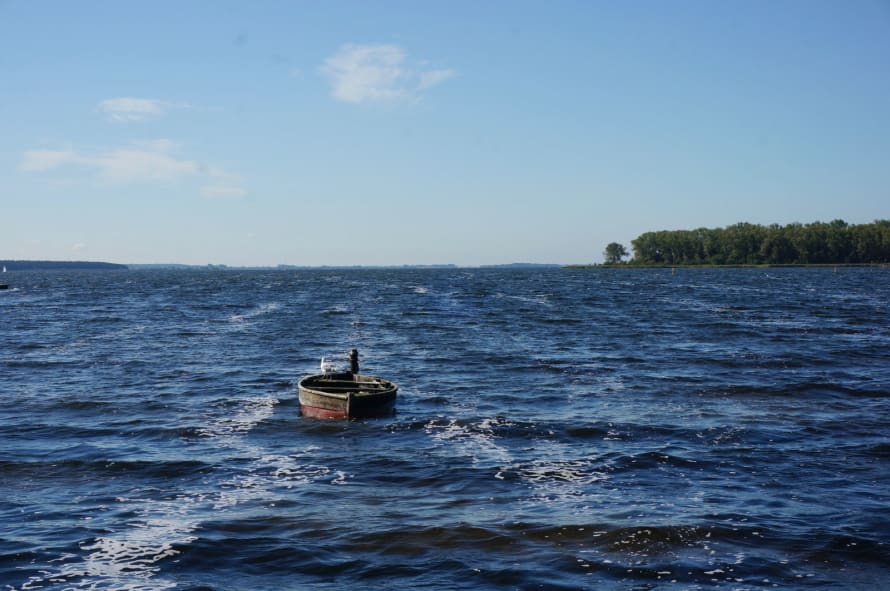 Blick auf das Salzhaff in Rerik